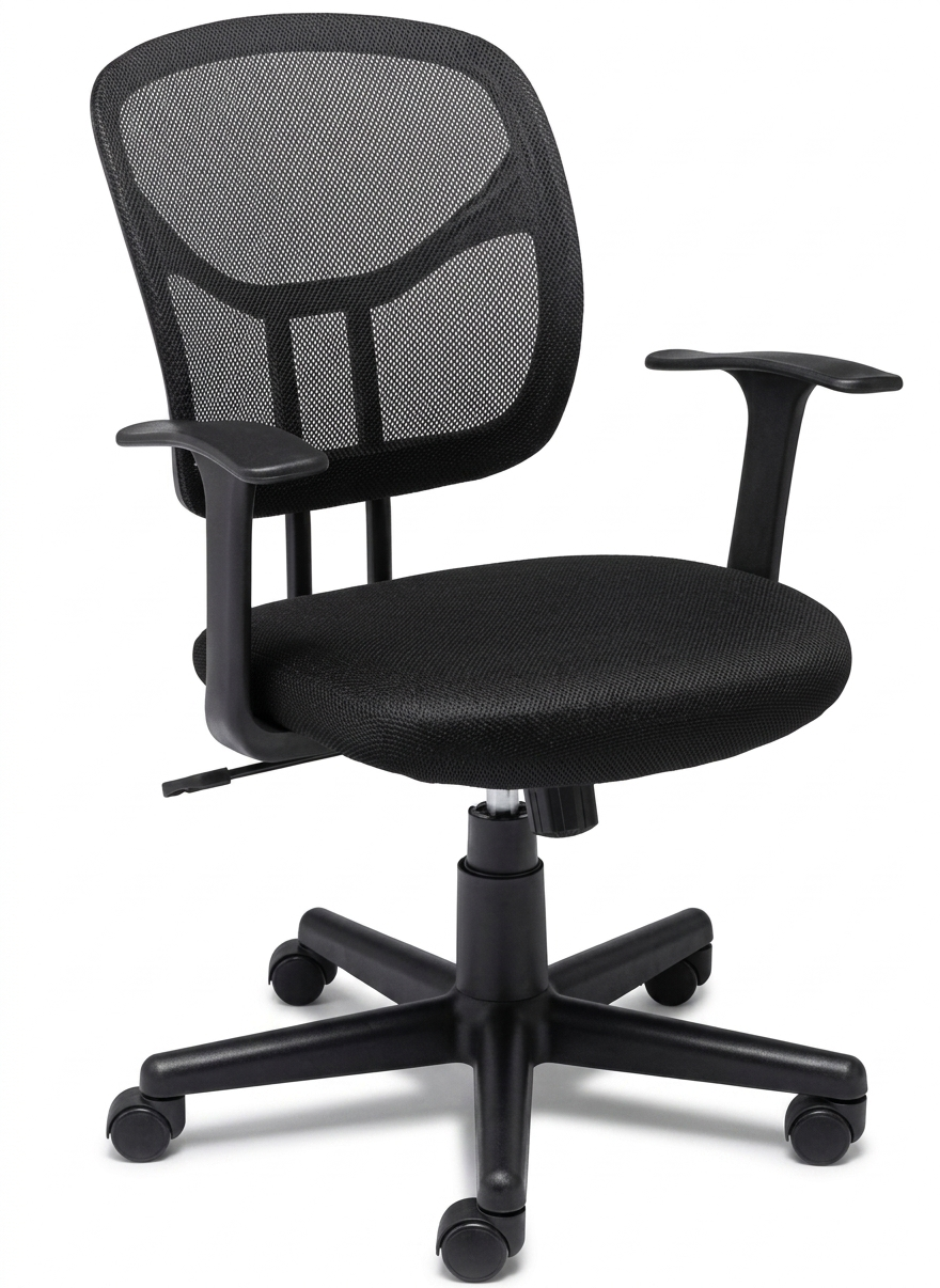 Basyx swivel mid back mesh task chair